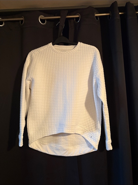 NoBull Tops - NOBULL White Quilted Waffle Crewneck Sweatshirt